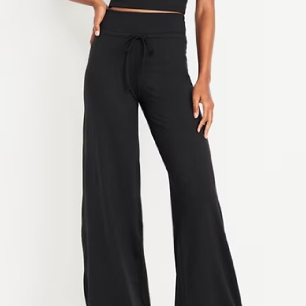 Old Navy Extra High-Waisted CloudComfy Wide-Leg Pants Size Petite Small